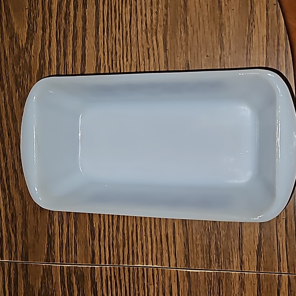 GLASBAKE Brown Flower Power Pennsylvania Dutch Loaf Pan-j522-EC - Picture 3 of 11